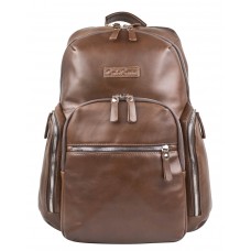 Кожаный рюкзак Bertario Premium brown (арт. 3102-53) Carlo Gattini