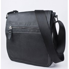 Кожаная мужская сумка Alessano black (арт. 5030-01) Carlo Gattini
