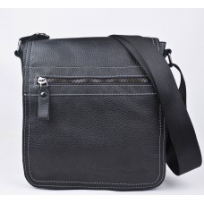 Кожаная мужская сумка Alessano black (арт. 5030-01) Carlo Gattini