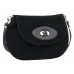 Маленькая черная замшевая сумка через плечо Franchesco Mariscotti 1-3653к замша чёрный