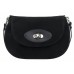 Маленькая черная замшевая сумка через плечо Franchesco Mariscotti 1-3653к замша чёрный