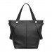 Большая черная сумка из натуральной кожи Lakestone Helen Black 982031/BL 