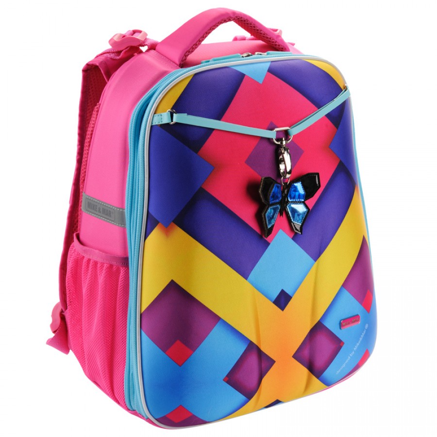 Рюкзак школьный Mike&Mar (Майк мар) бабочка (фиолет) + мешок